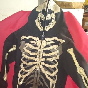 Full Face Skeleton Hoodie Sz Med